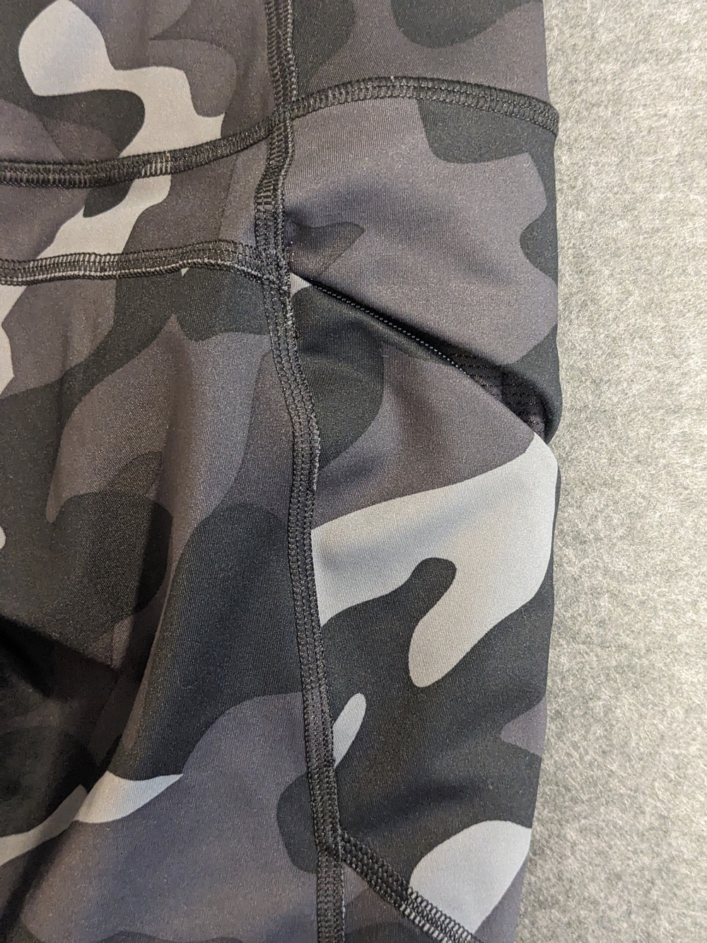 Athleta Gray & Black Camo High-Rise Leggings - Picture 6 of 9